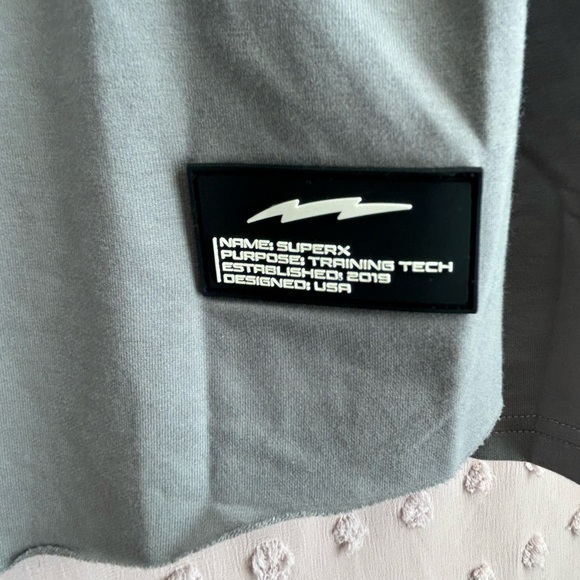 NWT SuperX Men’s Full Zip Long Sleeve Training Hoodie Sz M Grey - Picture 3 of 5